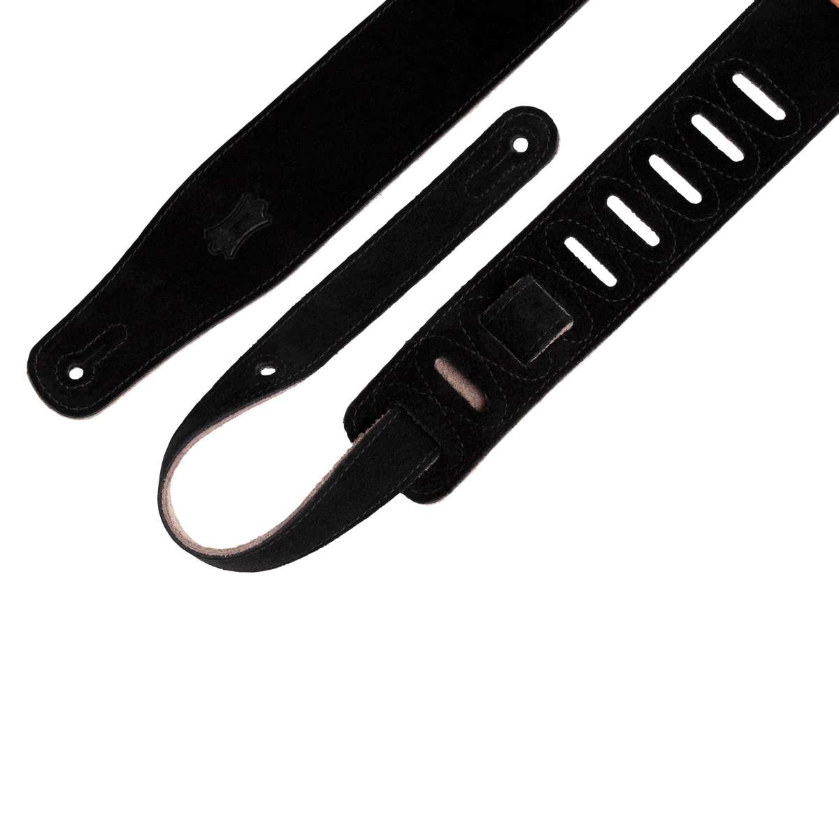 Levy's MS26 2.5" Brushed Suede Guitar Strap in Black