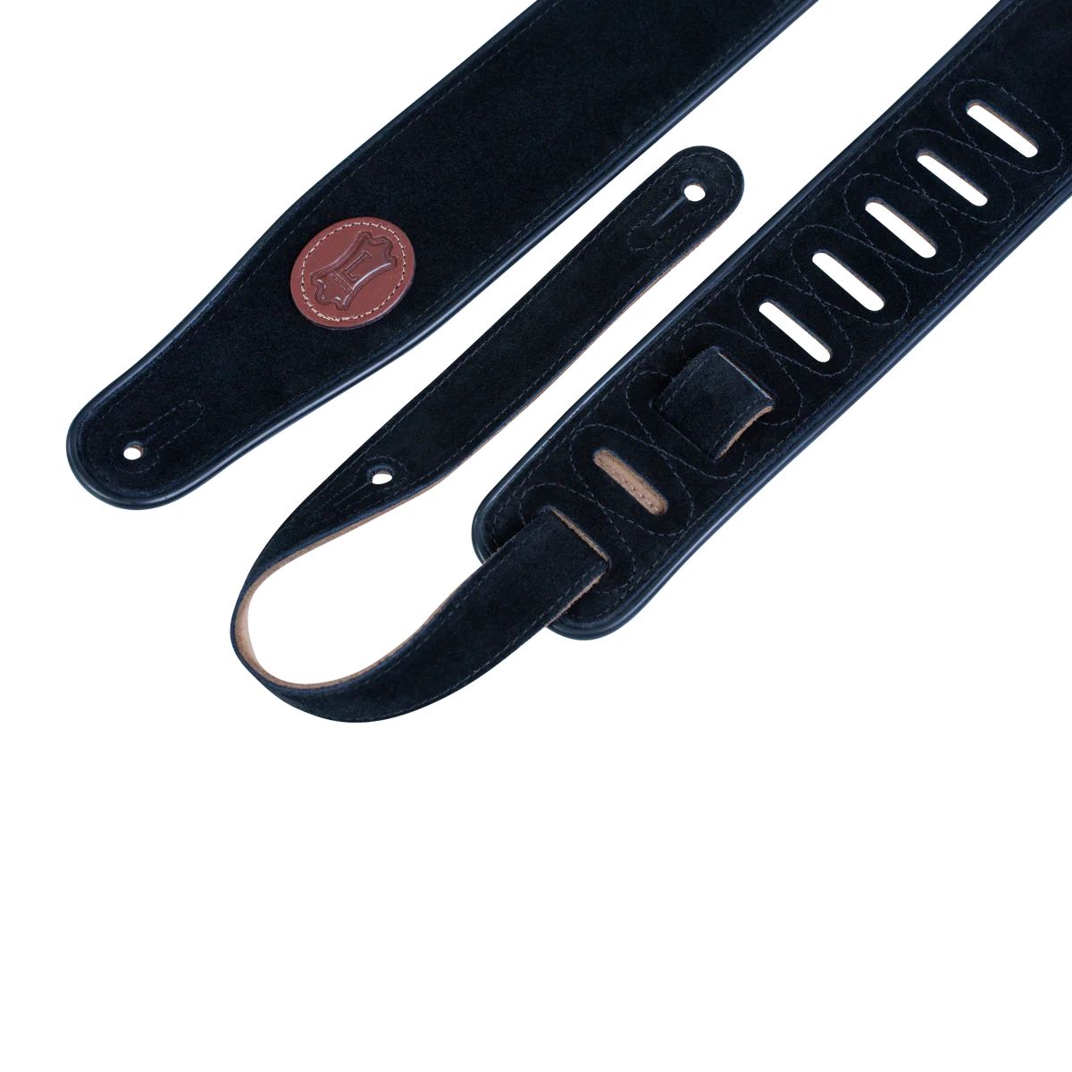 Levy Signature Suede Series 4in Leather Guitar Strap