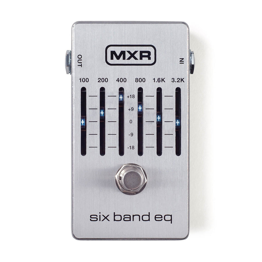 DunLop MXRM109S Six Band EQ Pedal, Gray-Guitar Accessories-Dunlop-Hermes Music