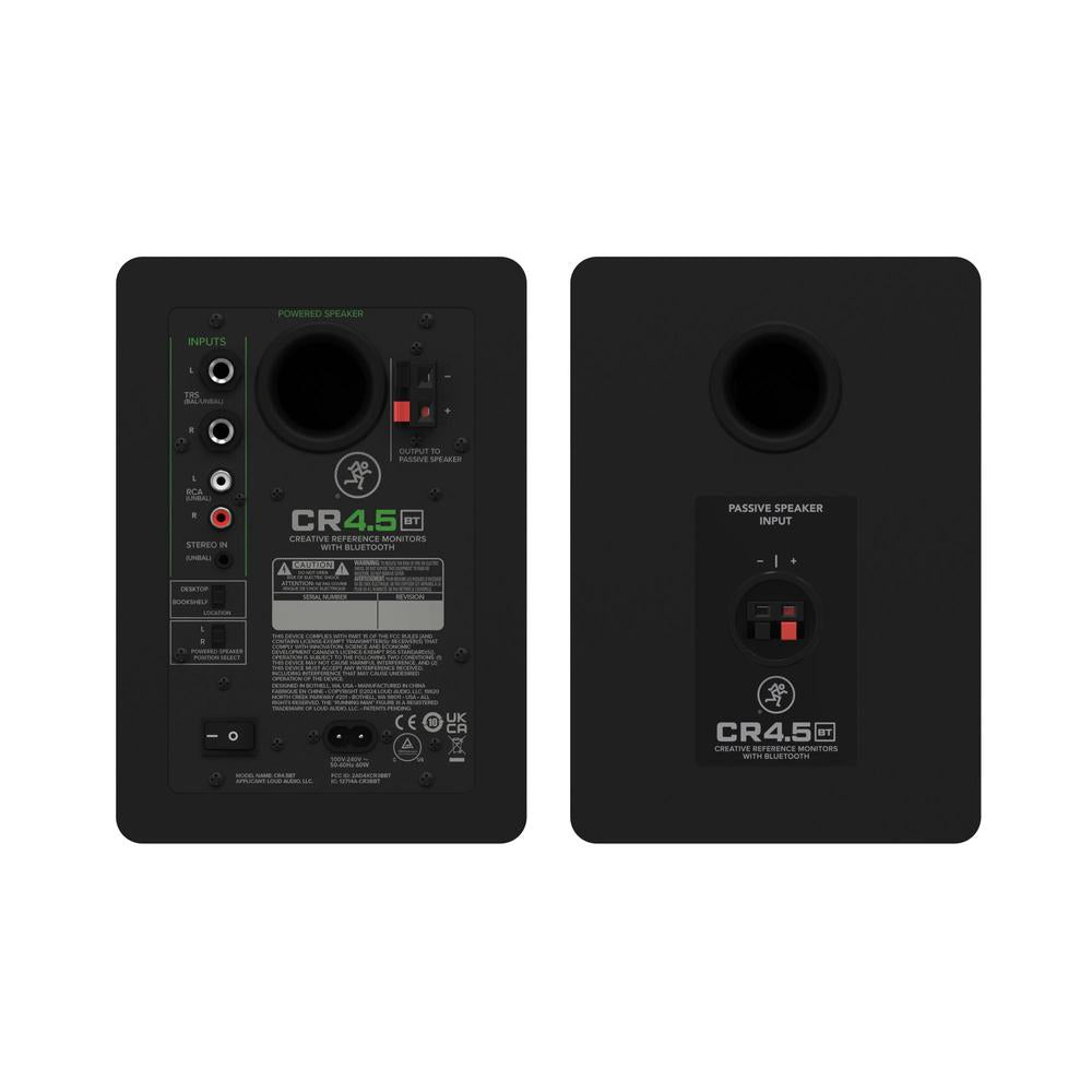 Mackie CR4.5BT 4.5in Powered Studio Monitors with Tone Control and Bluetooth