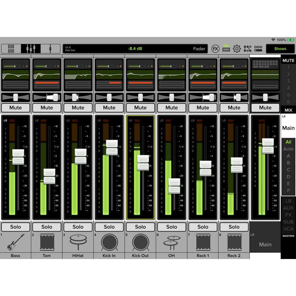 Mackie DL16S 16-Channel Wireless Digital Live Sound Mixer with Built-In Wi-Fi-mixer-Mackie- Hermes Music