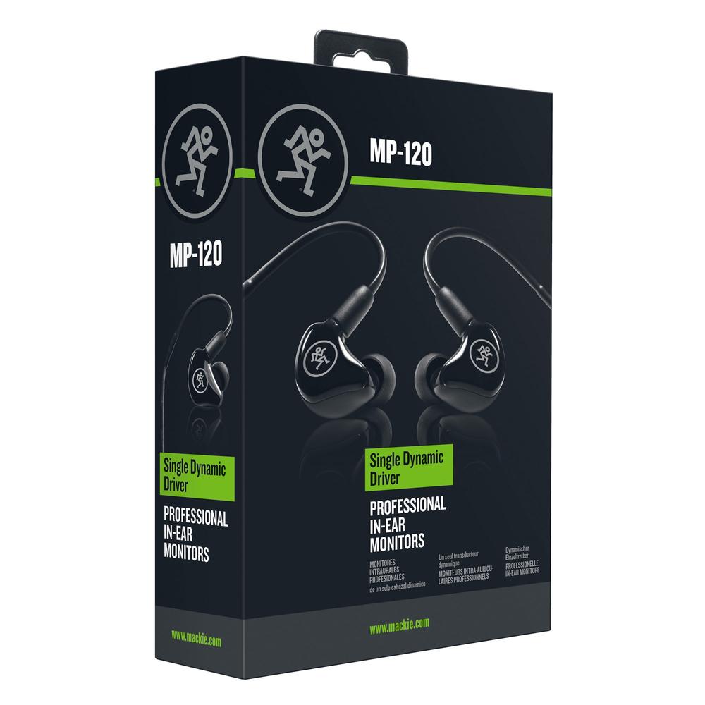 Mackie MP-120 Single Dynamic Driver Professional In-ear Monitors