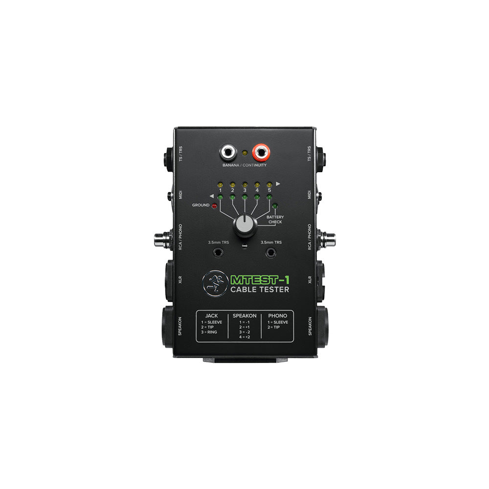 Mackie M TEST-1 Cable Tester-Mackie-Hermes Music