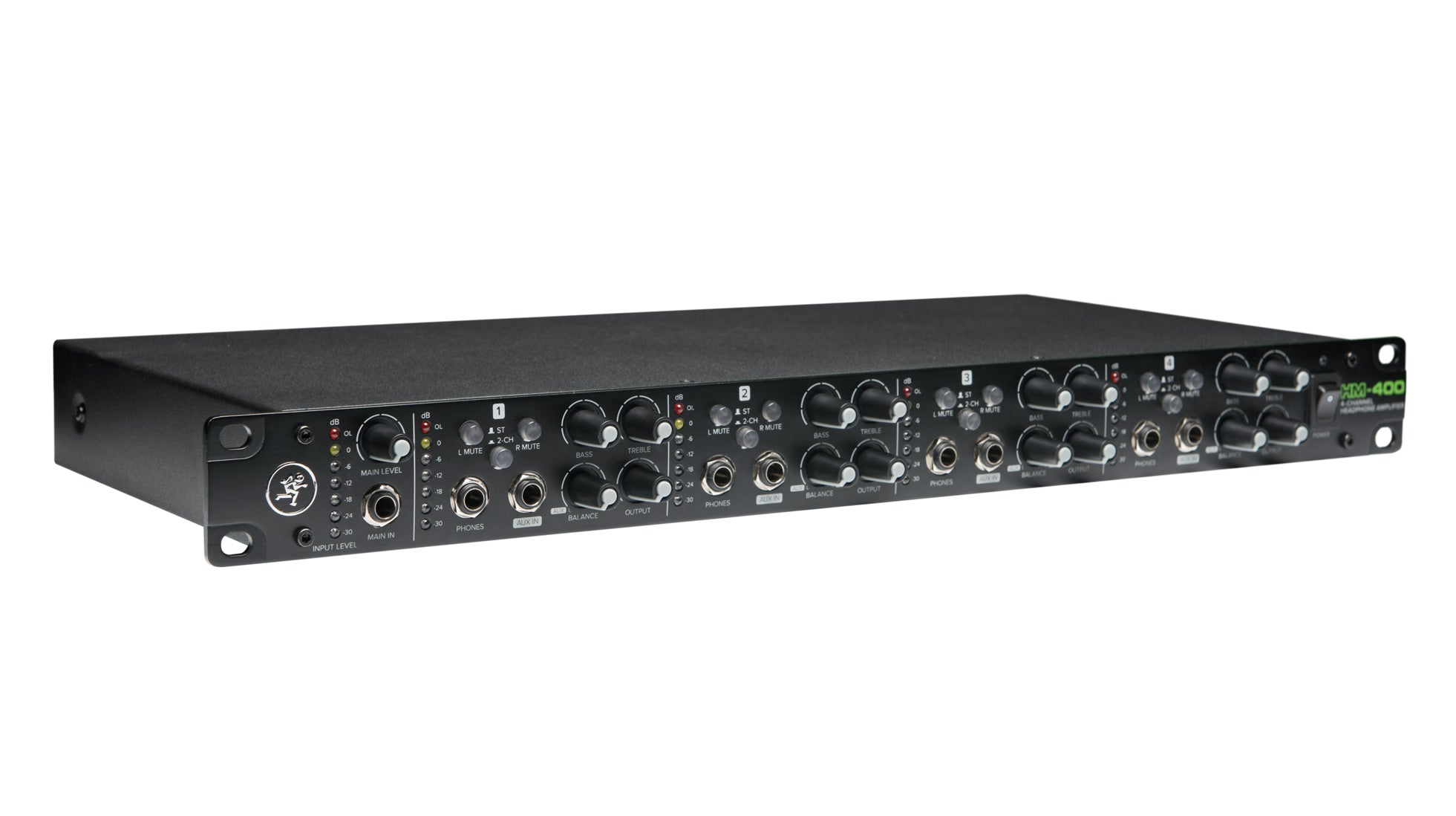 Mackie HM-400 4-Channel Headphone Amplifier-Audio amplifier-Mackie-Hermes Music