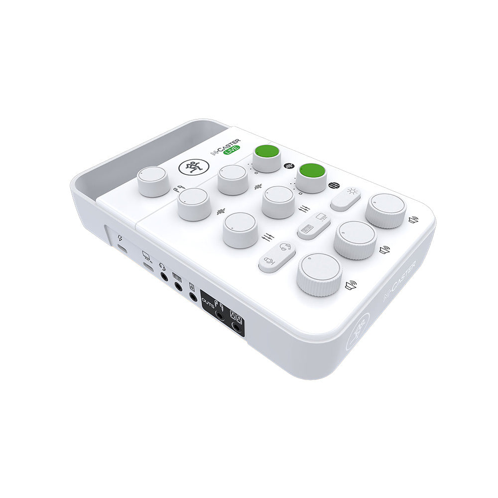 Mackie M-CASTER LIVE WHITE Desktop Live Streaming Mixer-Mixer-Mackie-Hermes Music