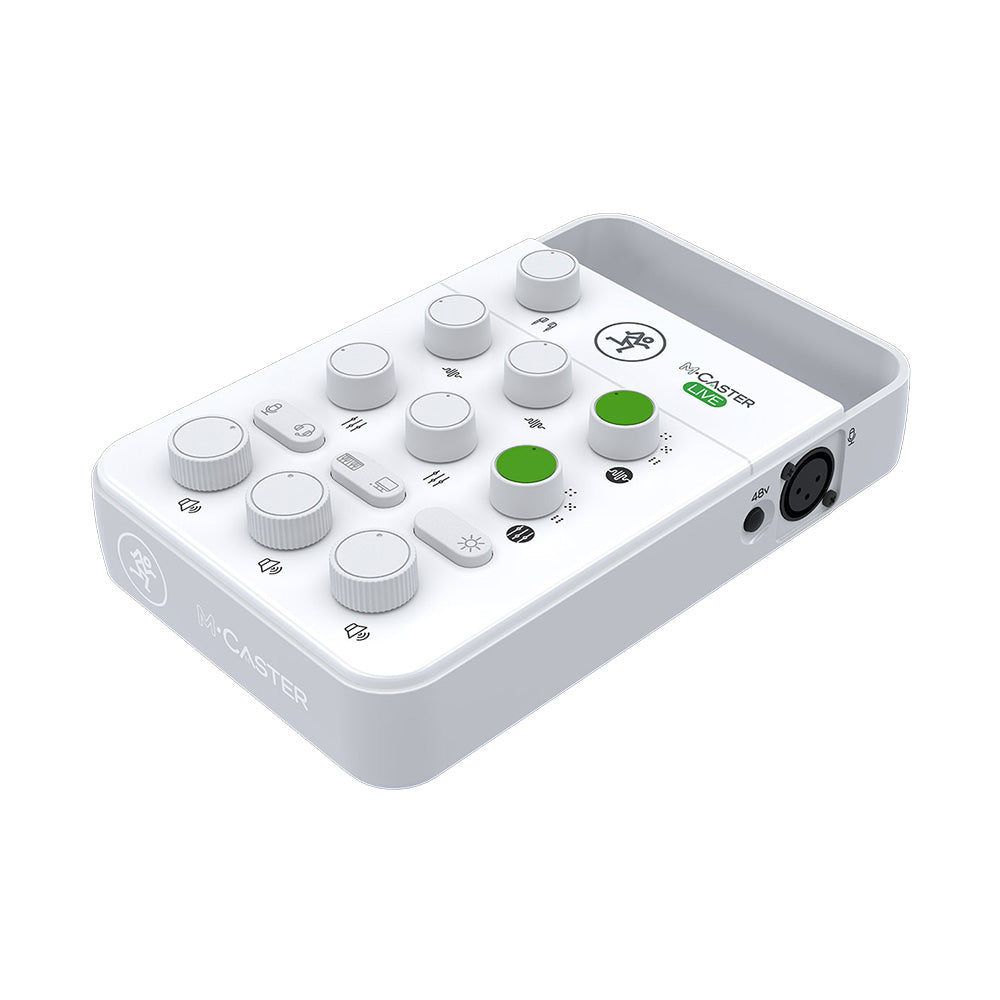 Mackie M-CASTER LIVE WHITE Desktop Live Streaming Mixer-Mixer-Mackie-Hermes Music