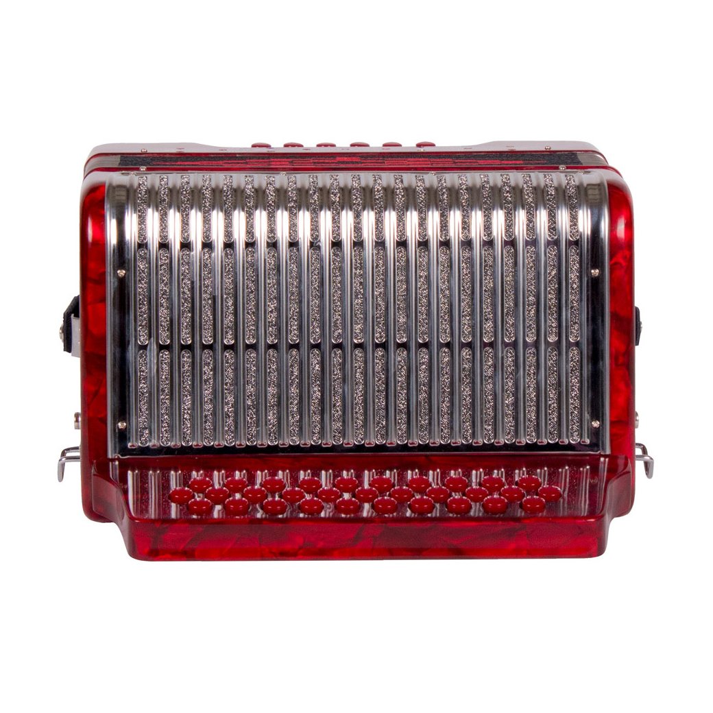 Montanari 3112 MG Accordion FBE Red-accordion-Montanari- Hermes Music