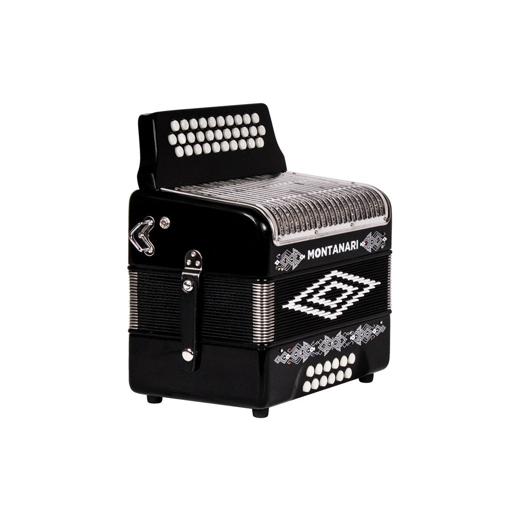 Montanari 3112 MG Accordion GCF Black-accordion-Montanari- Hermes Music