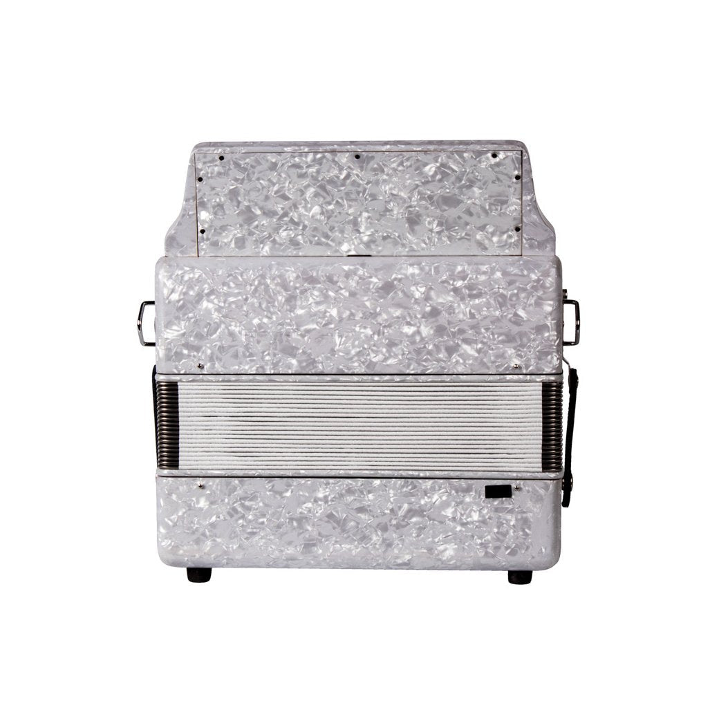 Montanari 3112 MG Accordion No Switch FBE White-accordion-Montanari- Hermes Music