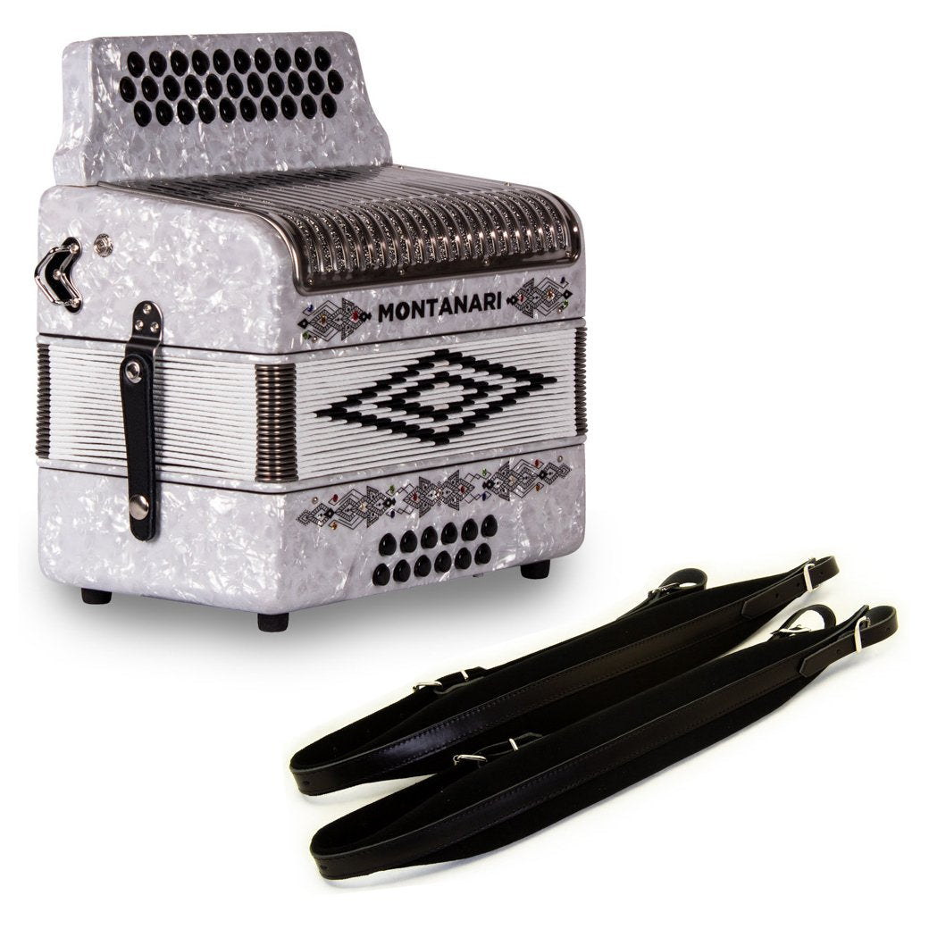 Montanari 3112G Accordion No Switch FBE Includes Cantabella Straps-bundle-Hermes Music- Hermes Music
