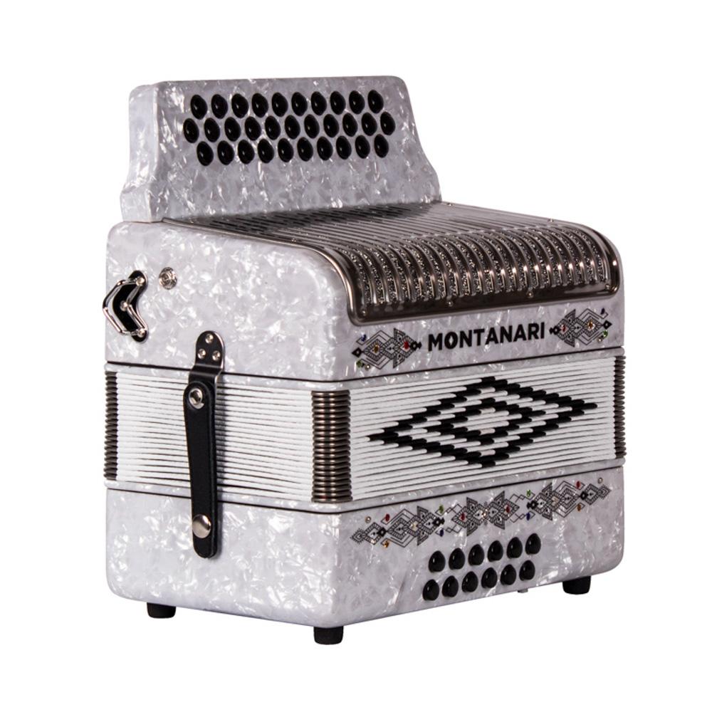 Montanari Bundle of Two No Switch 3112 G Accordions GCF Red and EAD White-bundle-Montanari- Hermes Music
