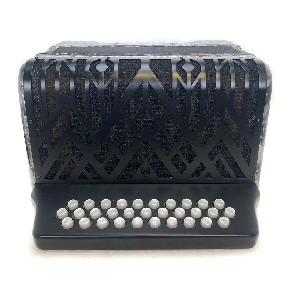 Montanari Vallenato Accordion ADG Gray-accordion-Montanari- Hermes Music
