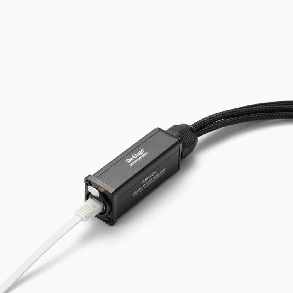 On Stage On-Stage SNK4CF Production-Grade Ethernet to 4 x XLR Snake Cable (Female)
