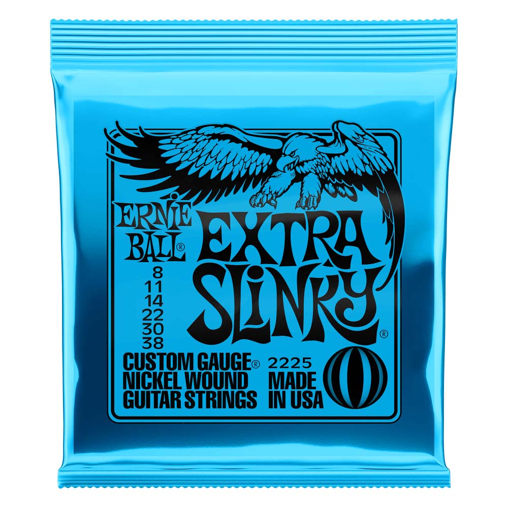 Ernie Ball Extra Slinky Nickel Wound Electric Guitar Strings 8-38 Gauge-accessories-Ernie Ball-Hermes Music