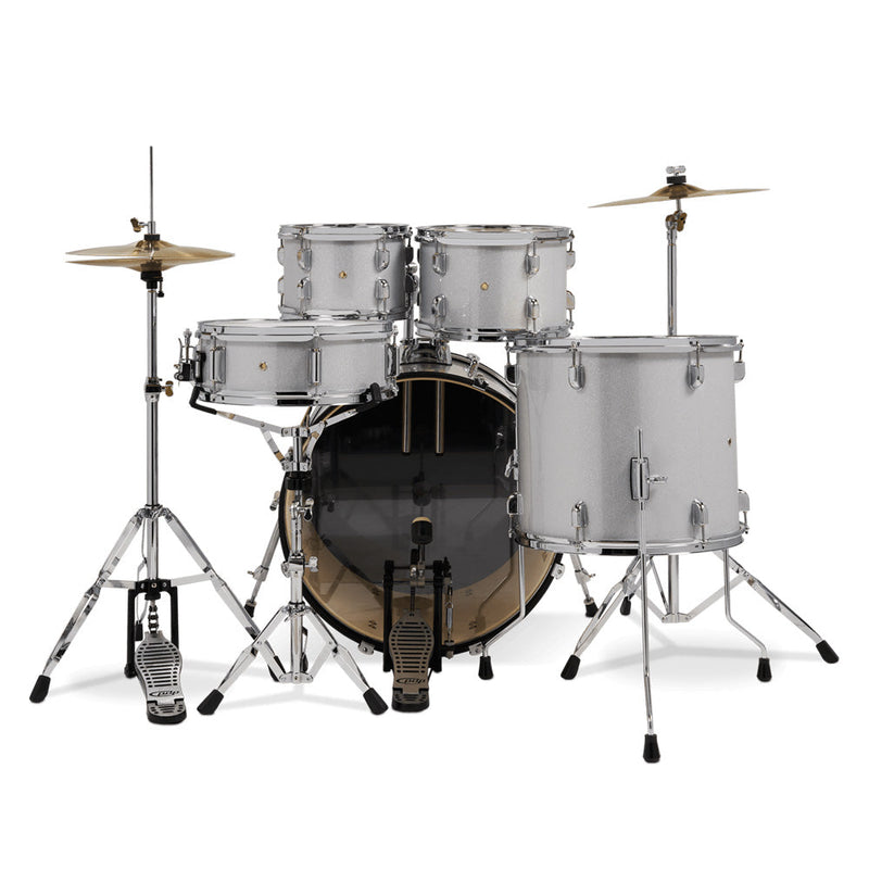 PDP Diamond White Sparkle - 5 Piece Complete Kit-drumset-Drum Workshop- Hermes Music