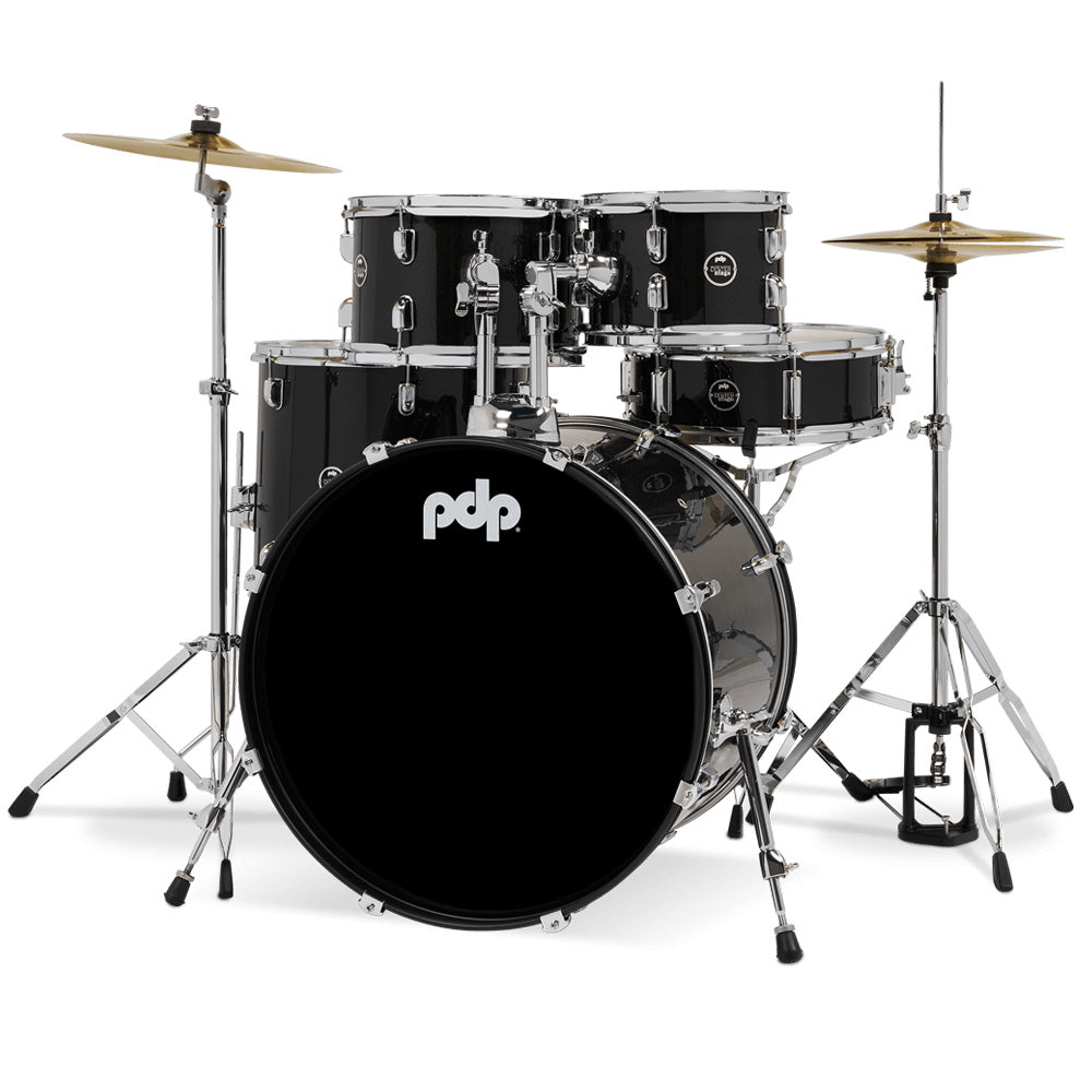 PDP Iridescent Black Sparkle - 5 Piece Complete Kit-drumset-Drum Workshop- Hermes Music