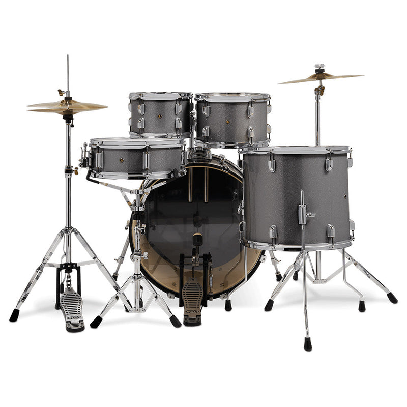 PDP Silver Sparkle - 5 Piece Complete Kit-drumset-Drum Workshop- Hermes Music
