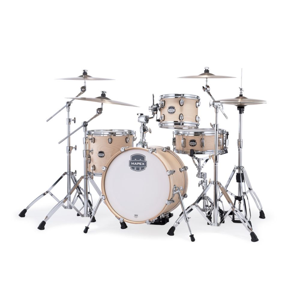Mapex Mars Maple Series MM486SNW 4-Piece Bop Drum Shell Pack Natural Satin-Mapex-Hermes Music