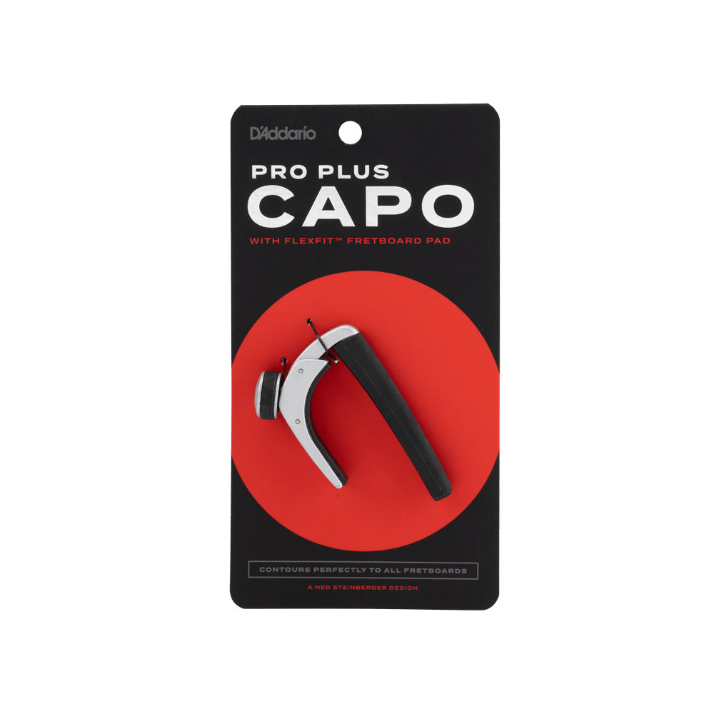 D'Addario PW-CP-19S Pro Plus Silver Capo