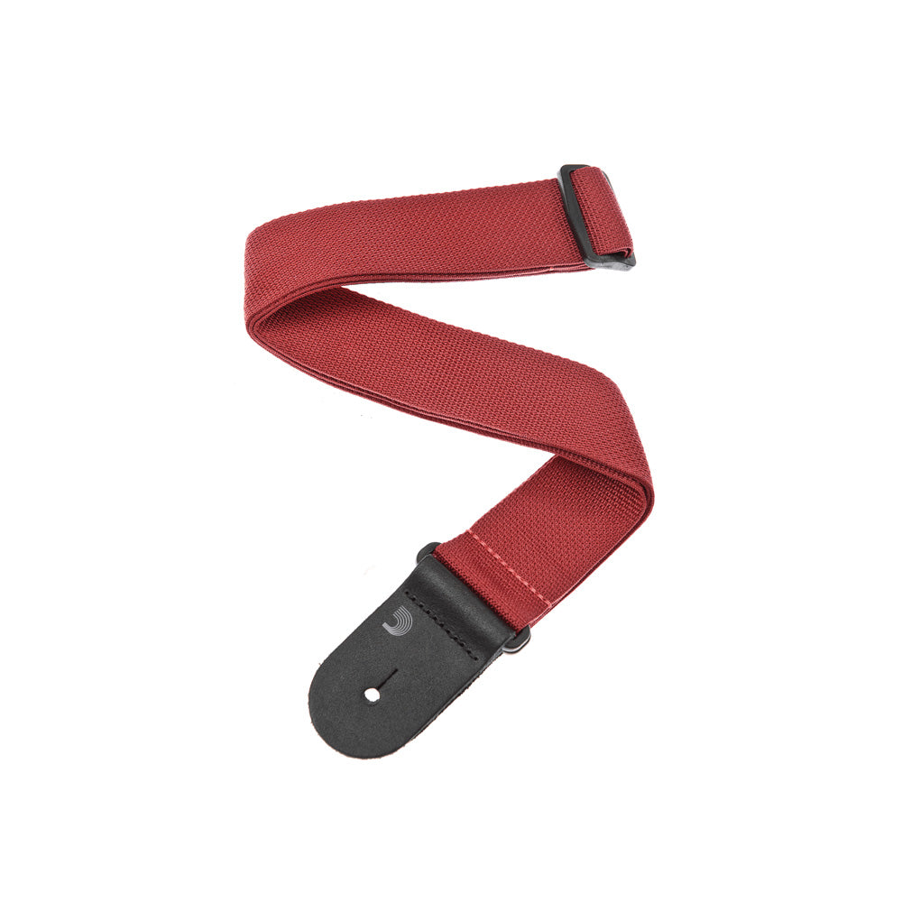 D'Addario PWS101 Polypropylene Red Guitar Strap-Guitar Accessories-Daddario-Hermes Music