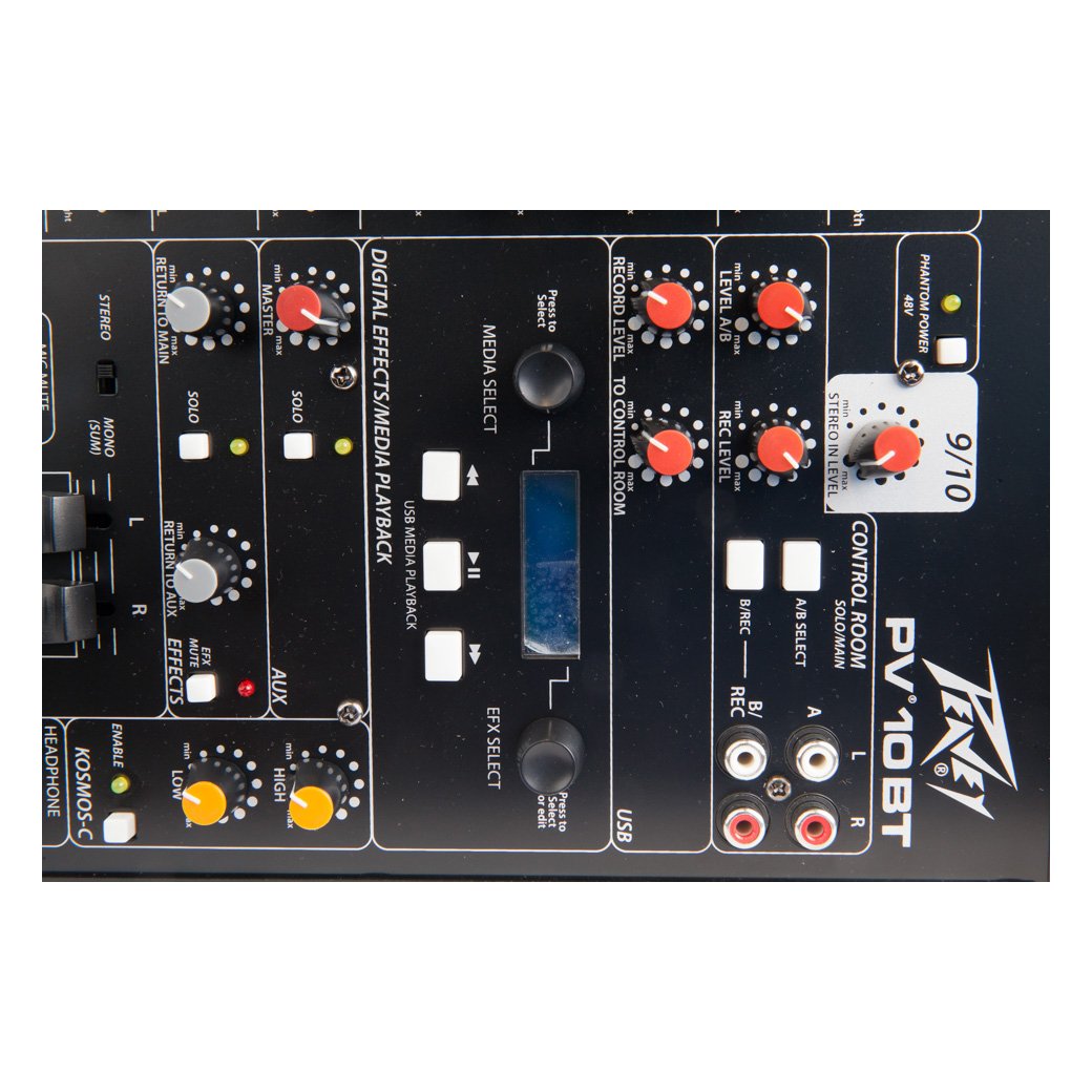Peavey PV 10 BT 10-Channel Mixer with Bluetooth-mixer-Peavey- Hermes Music