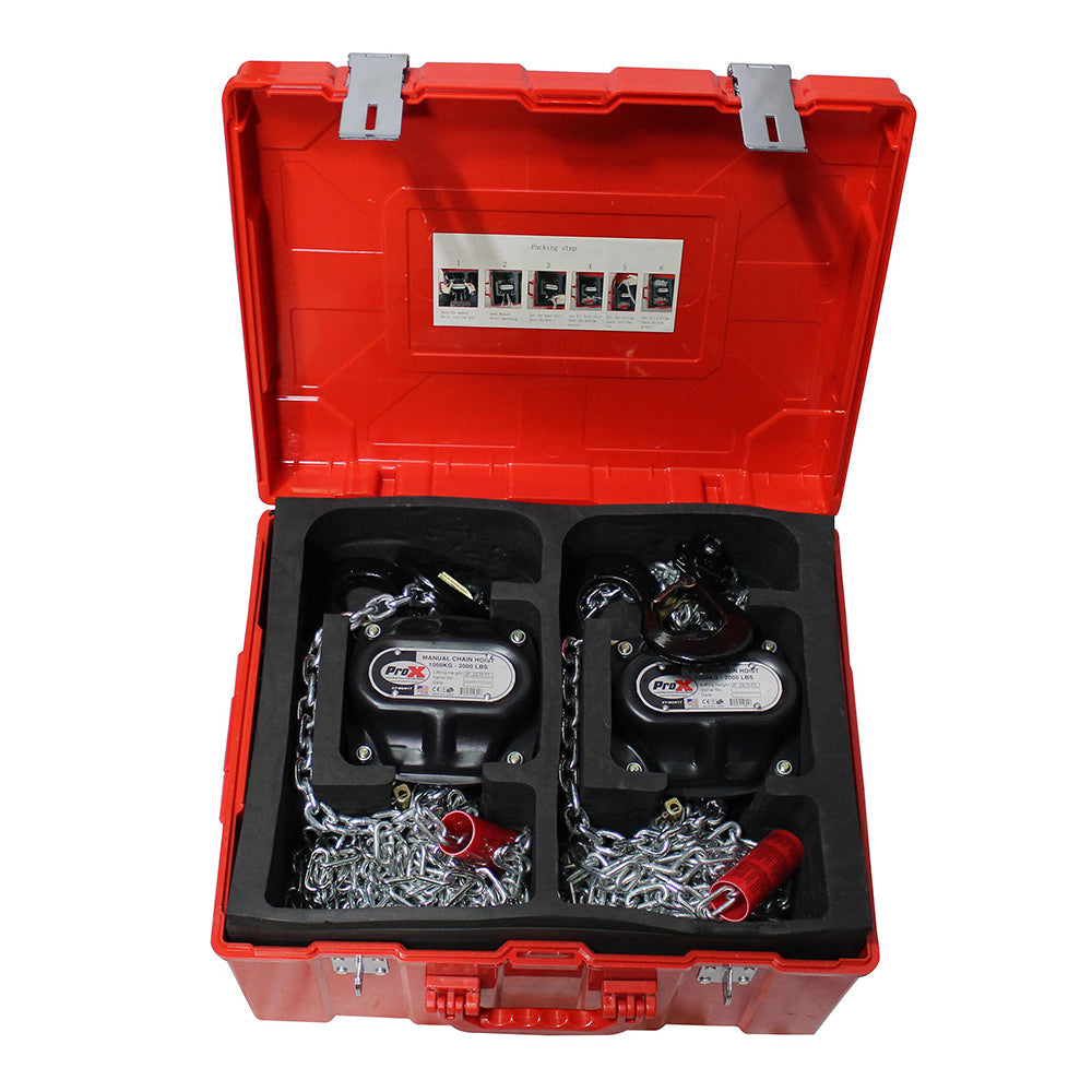 ProX 1 Ton Manual Chain Hoist W/30 Ft (9 M) Chain-trussing-ProX- Hermes Music