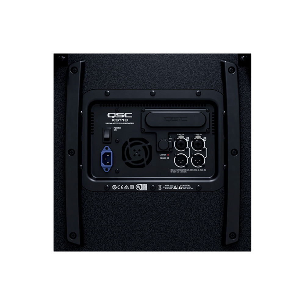 QSC KS118 18" Long Excursion 3600 Watt Sub with Deep Mode for Extreme Lows-speaker-QSC- Hermes Music