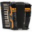 Cantabella Revolution Piano Accordion 7 Switch Glossy Black with Orange Hermes Music Accordion Pro Shop