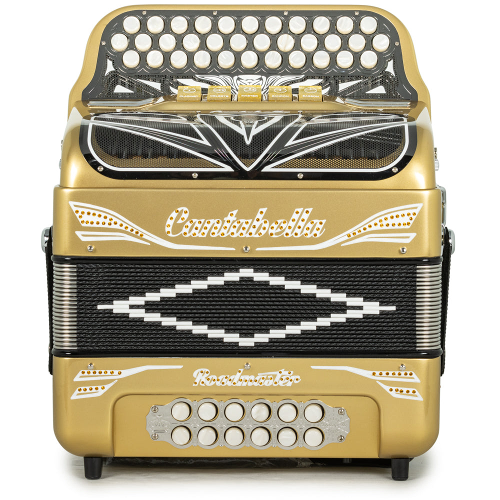 Cantabella Roadmaster Accordion 5 Switch EAD Gold with White