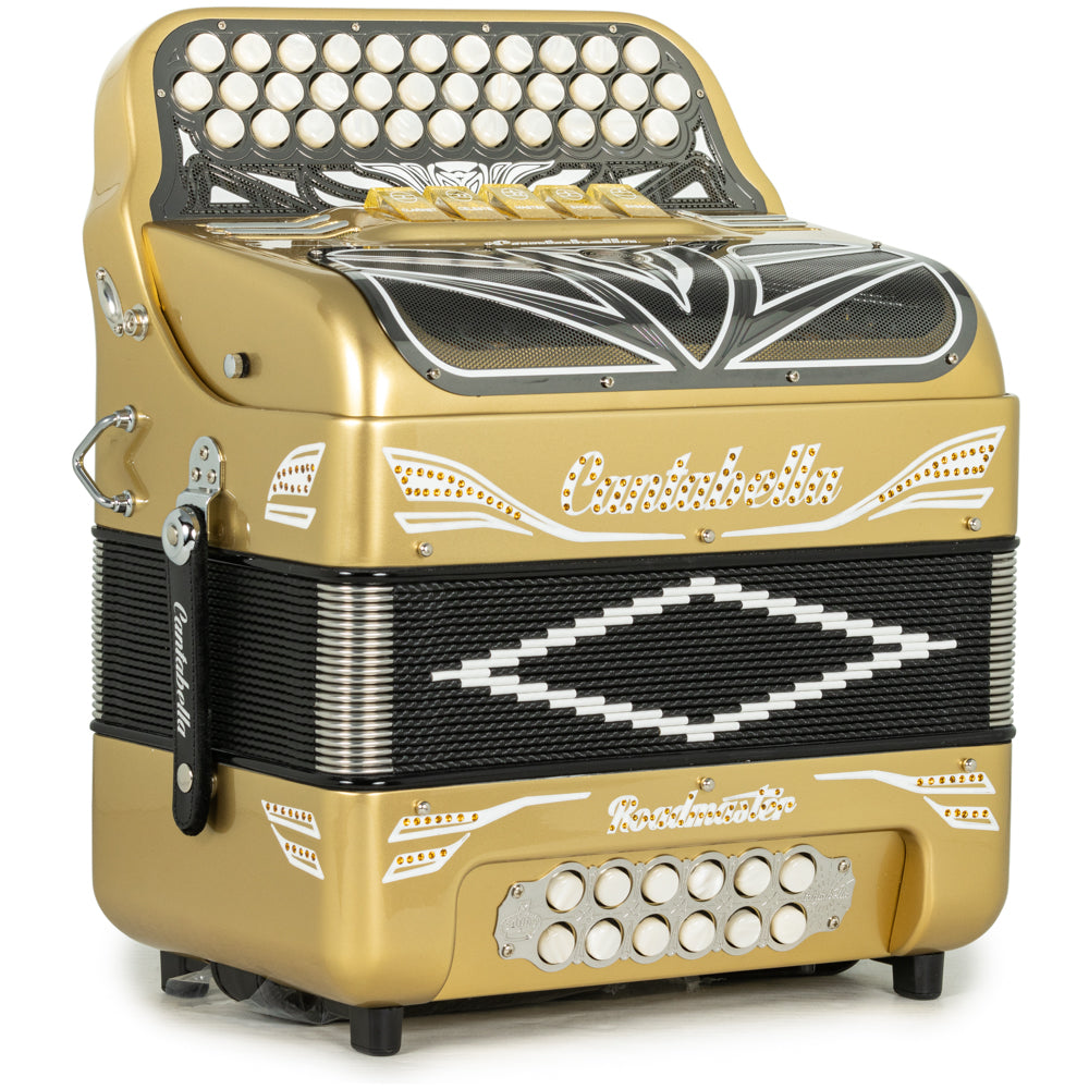 Cantabella Roadmaster Accordion 5 Switch EAD Gold with White