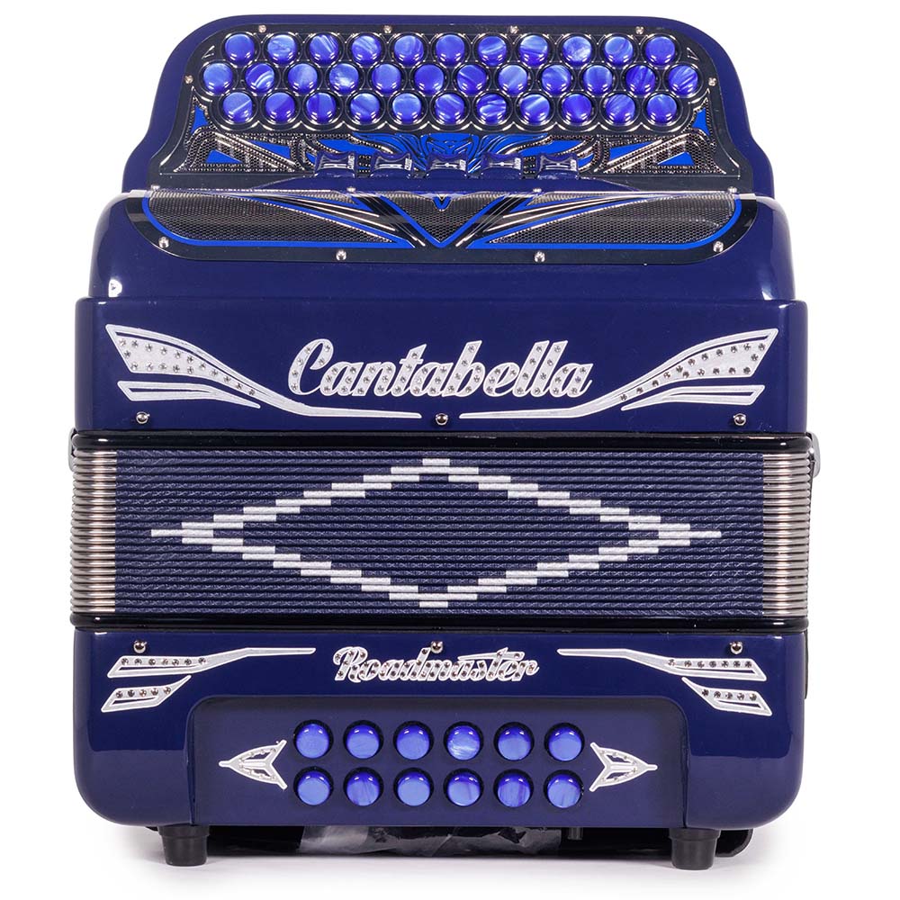 Cantabella Roadmaster Accordion Ultra Compact 5 Switch EAD Dark Blue with Silver