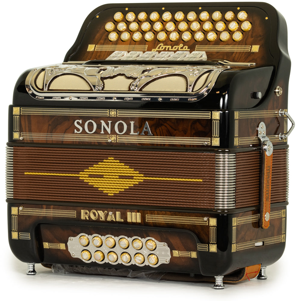 Sonola Royal III Accordion 6 Switch FBE-EAD Dark Wood with Silver