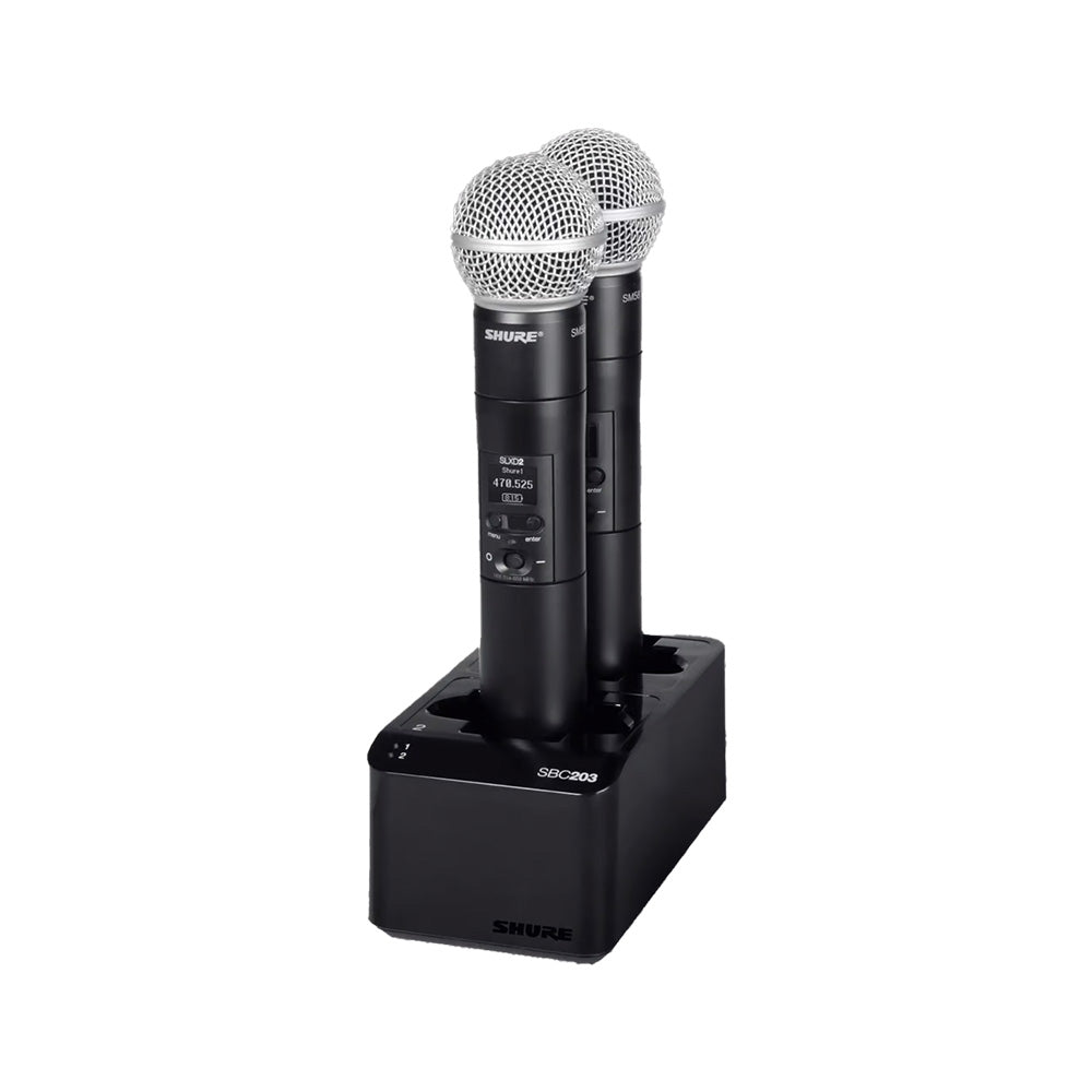 Shure SBC203-US Dual-Docking Recharging Station-Rechargeable Battery-Shure-Hermes Music