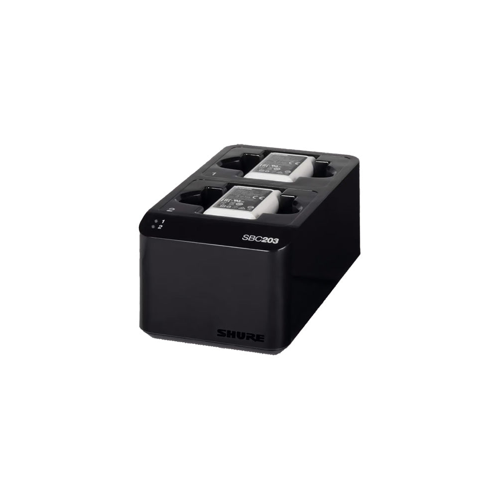 Shure SBC203-US Dual-Docking Recharging Station-Rechargeable Battery-Shure-Hermes Music