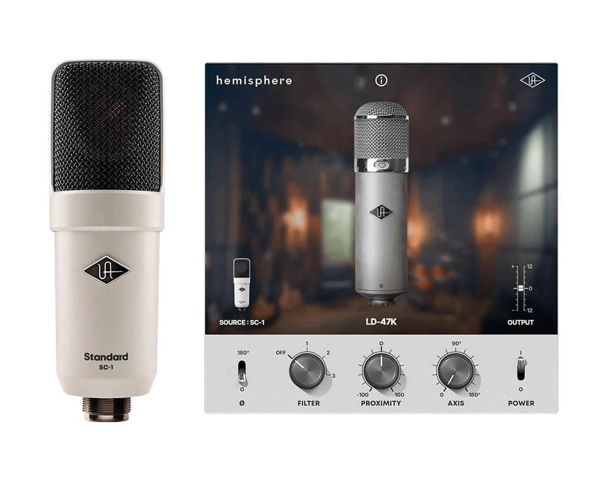 Universal Audio SC-1 Condenser Microphone with Hemisphere Modeling