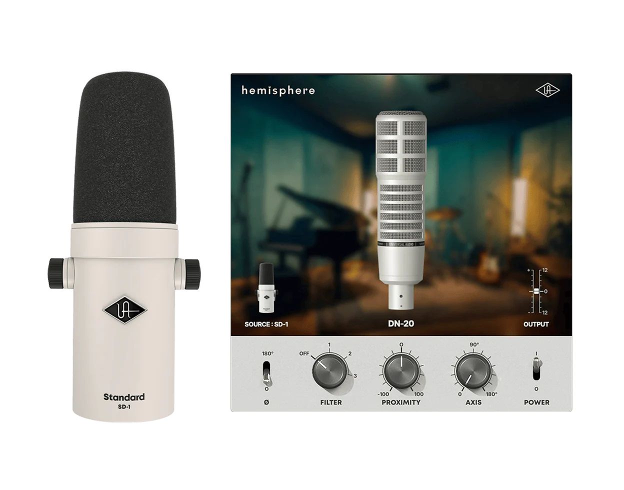 Universal Audio SD-1 Dynamic Microphone with Hemisphere Modeling