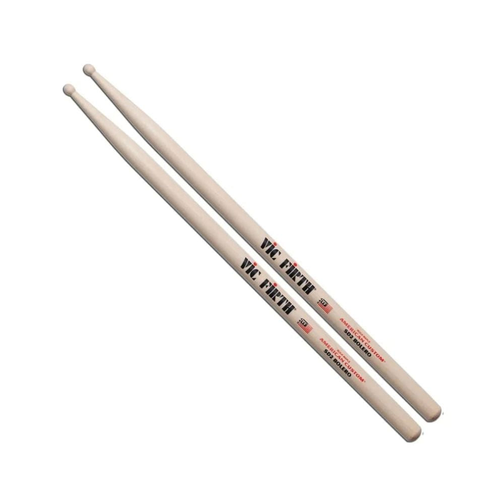 Vic Virth American Custom SD2 Bolero Drumsticks-drum sticks-accessories-vic firth-hermes music