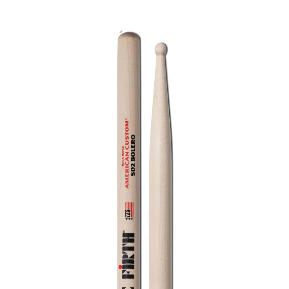 Vic Virth American Custom SD2 Bolero Drumsticks-drum sticks-accessories-vic firth-hermes music