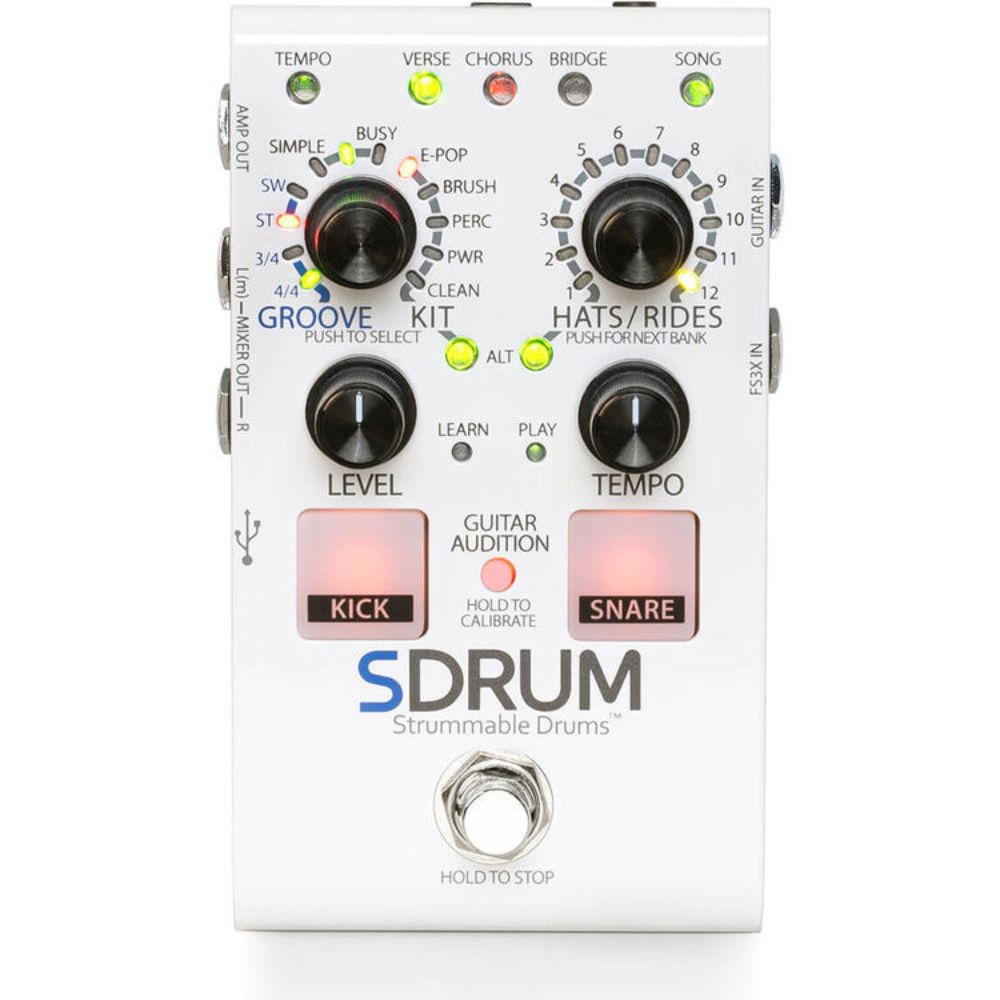 DigiTech SDrum Strummable Drum Pedal for Guitars-Digitech-Hermes Music
