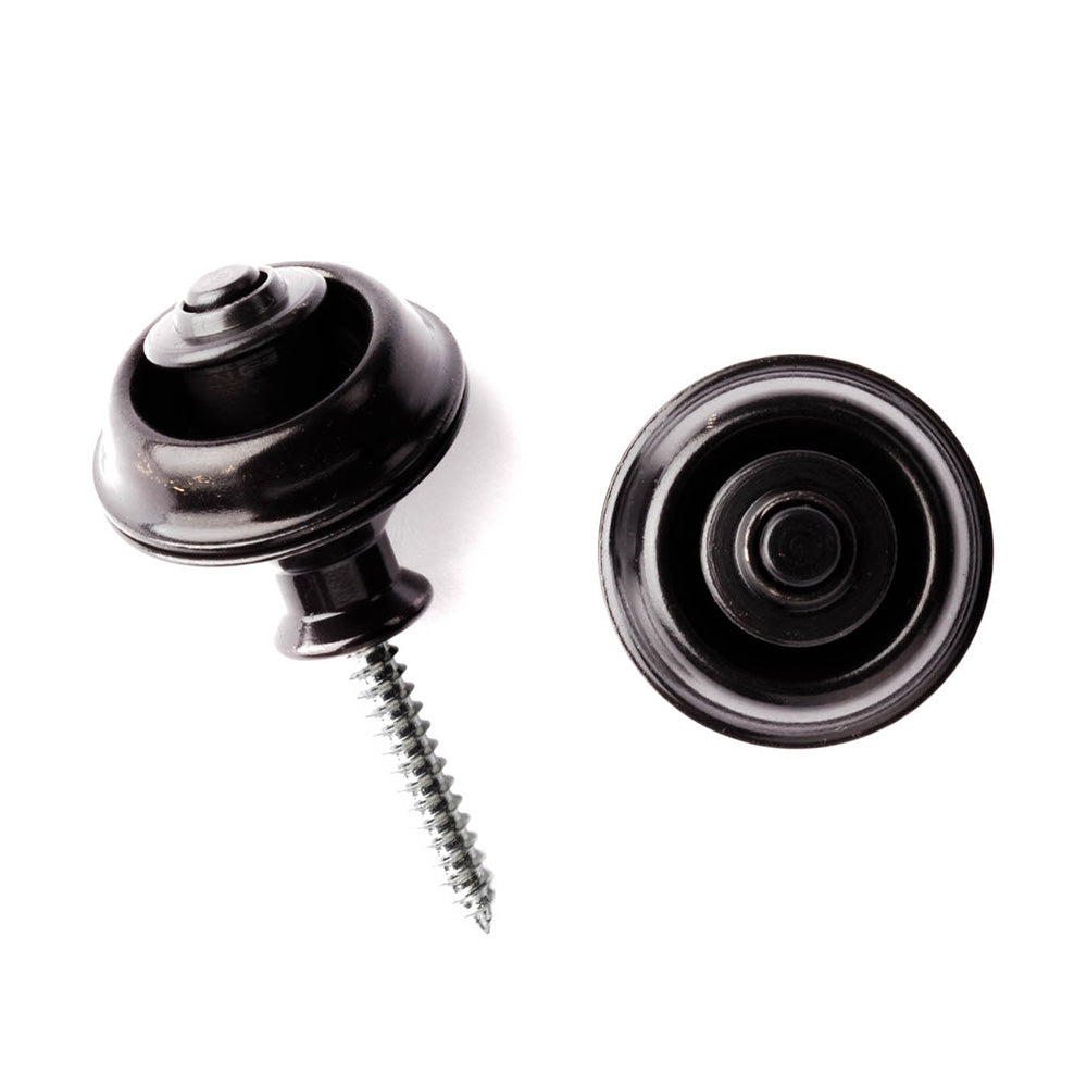 DunLop SLS1033 Starlock Strap Retainers Dual Design Black-Guitar Accessories-Dunlop-Hermes Music