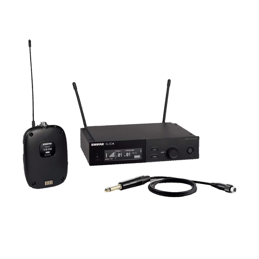 Shure SLXD14-G58 Wireless System with SLXD1 Bodypack Transmitter-instrument microphone-Shure-Hermes Music