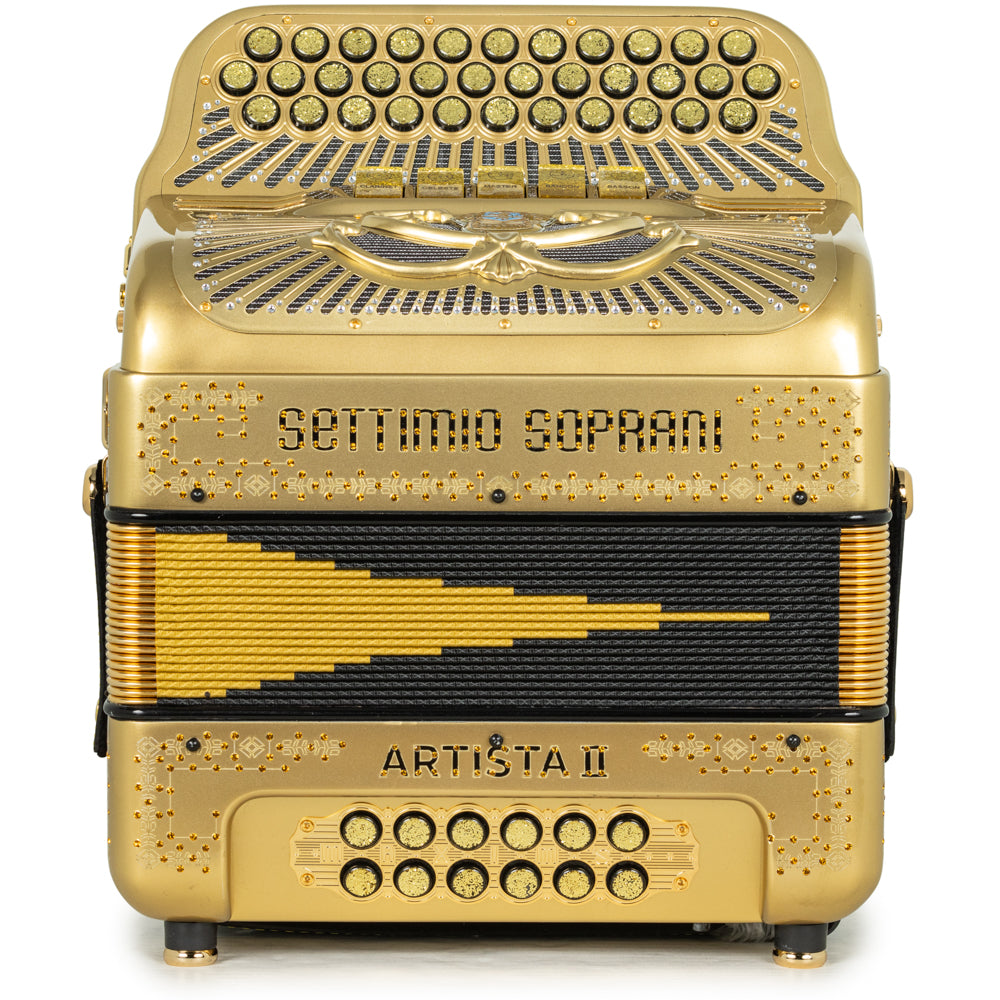Settimio Soprani Artista II 5 Switch Accordion FBE Gold with Black