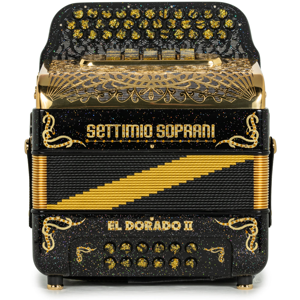 Settimio Soprani El Dorado II 5 Switch Accordion FBE Black with Gold