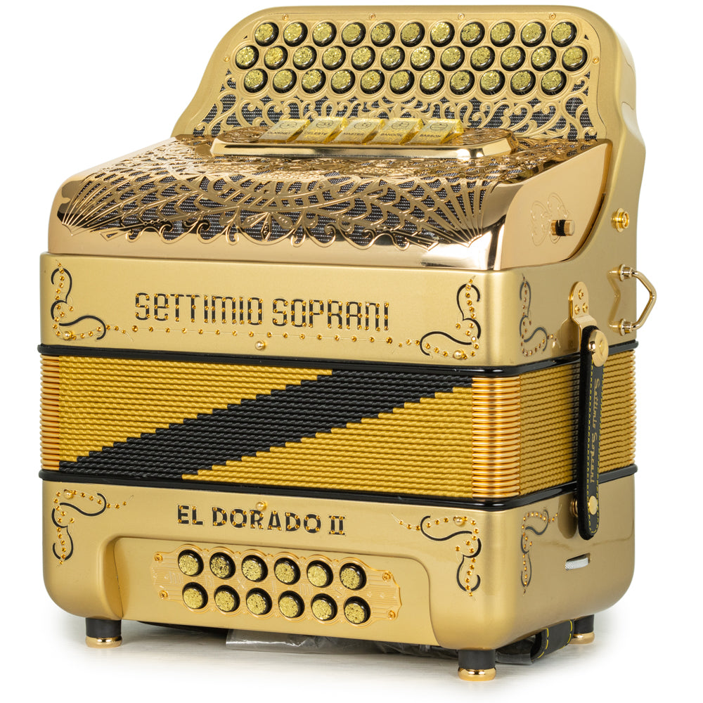 Settimio Soprani El Dorado II 5 Switch Accordion FBE Gold with Black