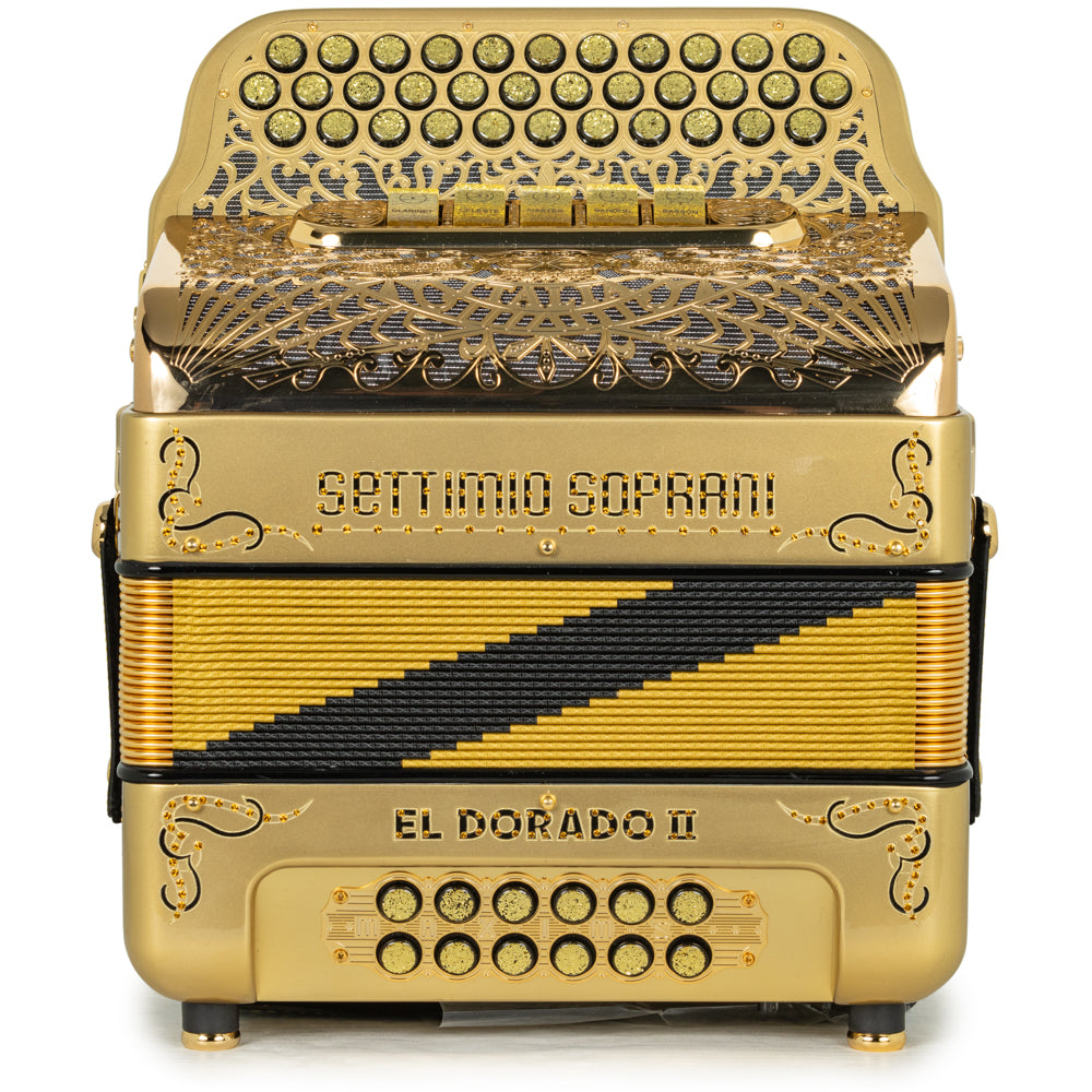 Settimio Soprani El Dorado II 5 Switch Accordion FBE Gold with Black
