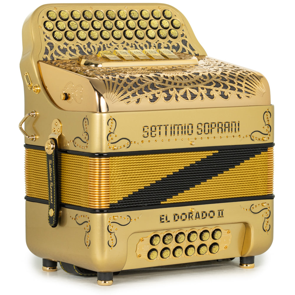 Settimio Soprani El Dorado II 5 Switch Accordion FBE Gold with Black