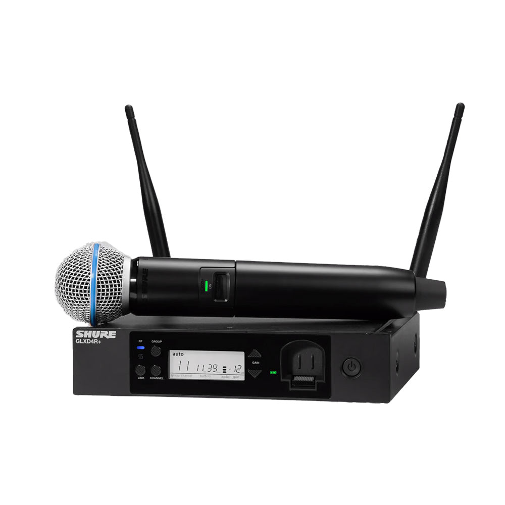 Shure GLXD24R+/B58-Z3 Digital Wireless Handheld System-wireless system-Shure-Hermes Music