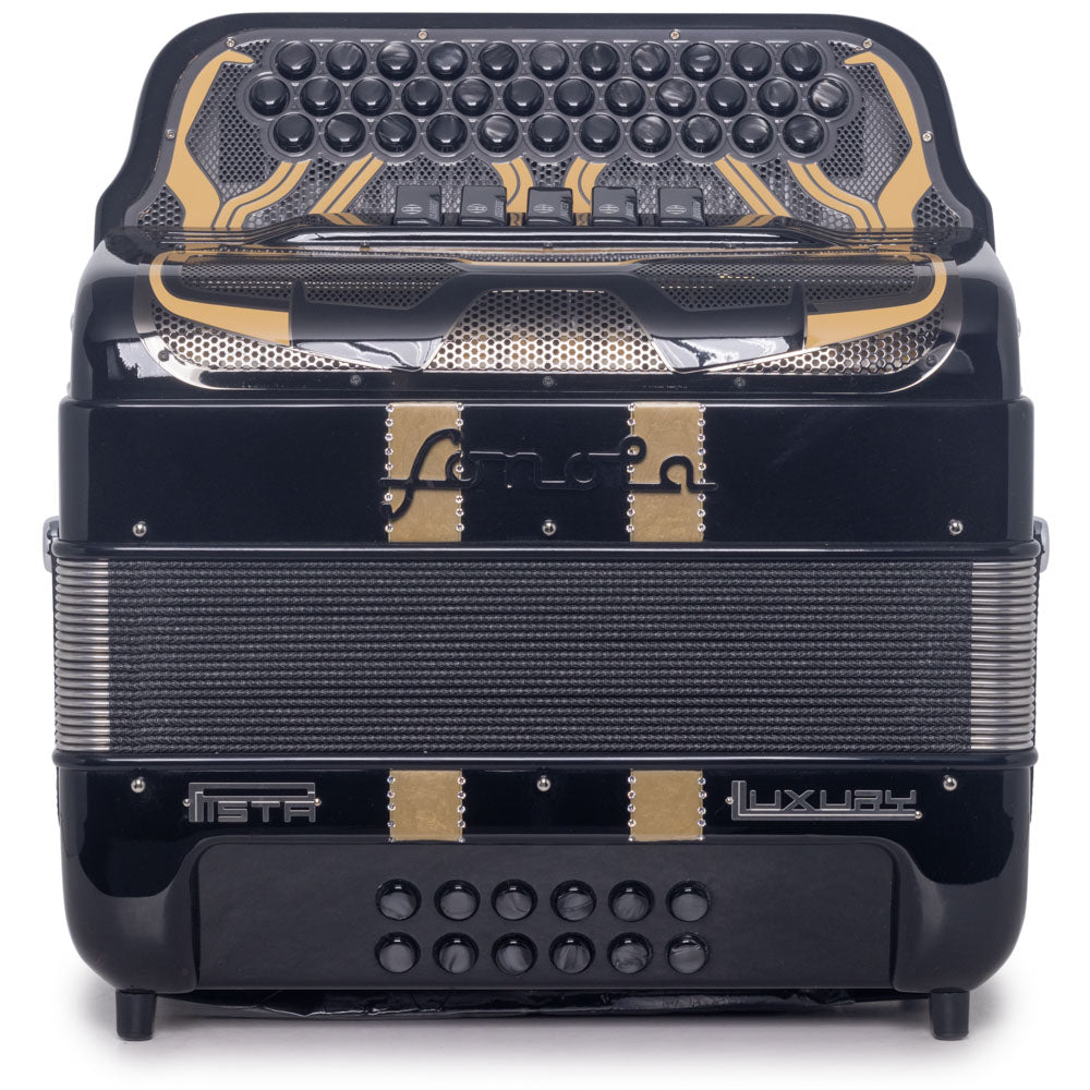 Sonola Pista Lux Luxury Black Accordion 5 Switches EAD-accordion-Sonola- Hermes Music