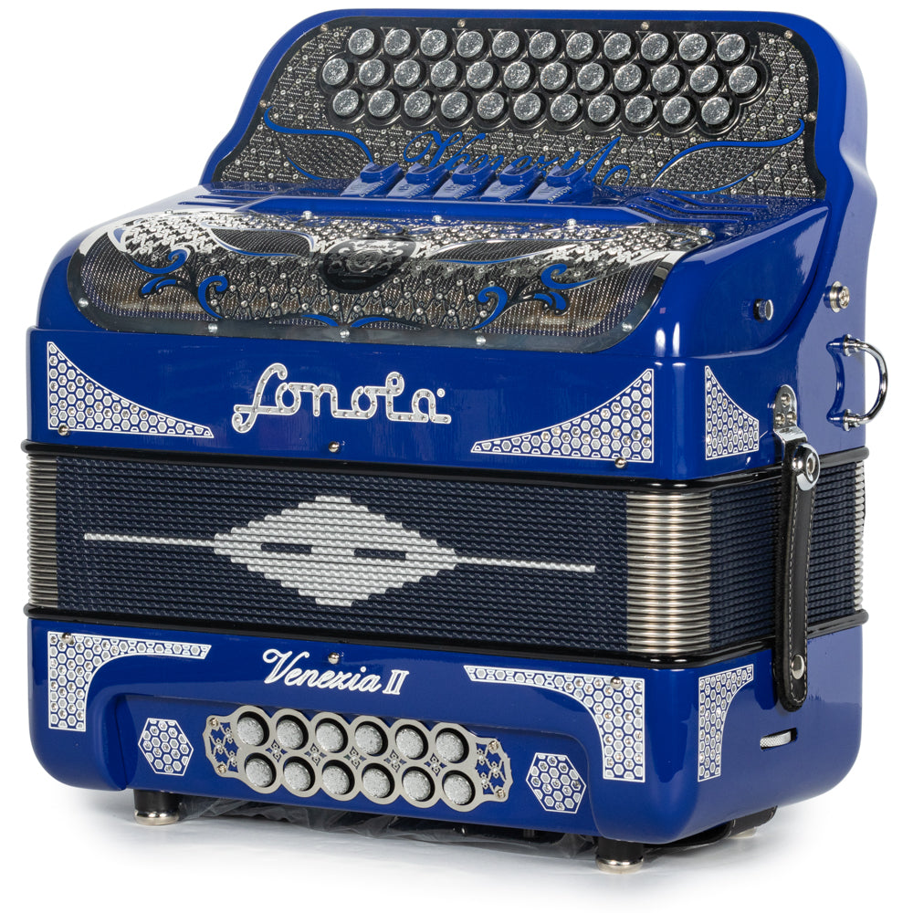 Sonola Venezia II Accordion 5 Switch FBE Blue with Silver