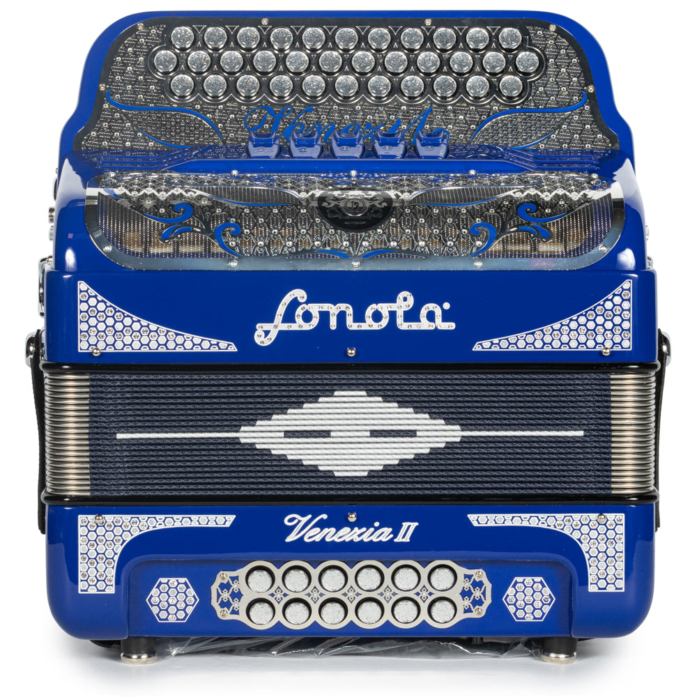 Sonola Venezia II Accordion 5 Switch FBE Blue with Silver
